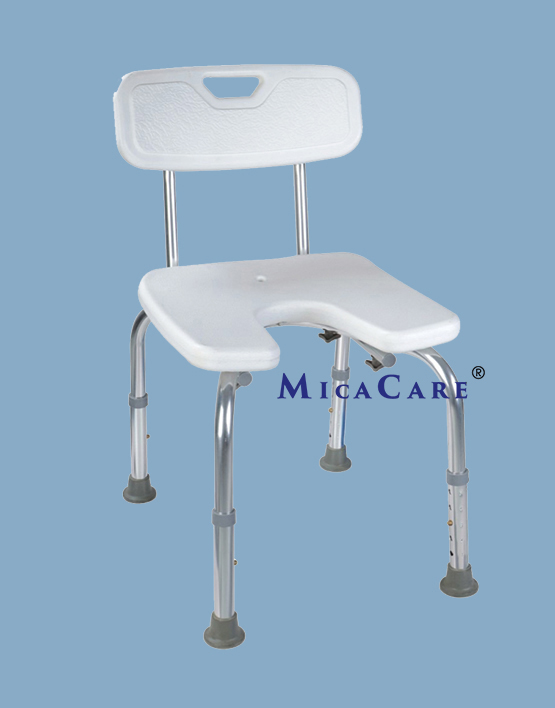 Adjustable Detachable Shower Chair for Perineal Hygiene Aid