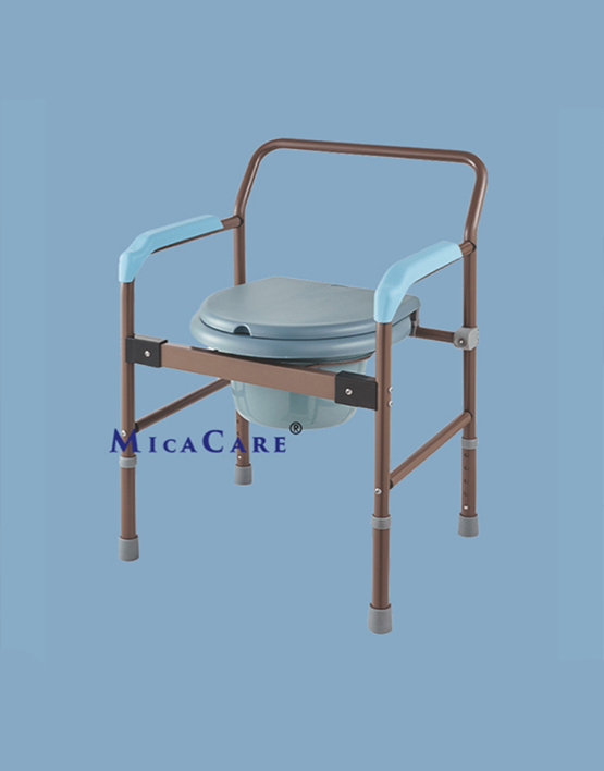 Versatile Portable Aluminum Commode Chair with Height Adjustment