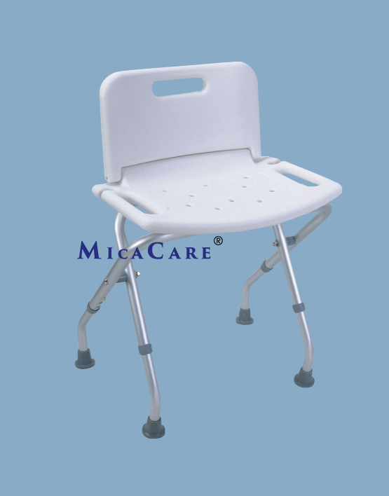 Portable Folding Shower Seat with Ergonomic Backrest Support