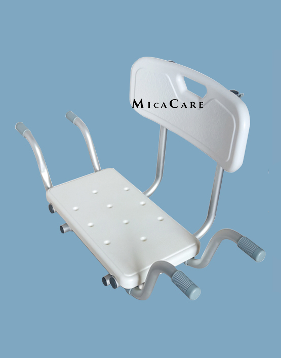 Adjustable & Removable White Bathtub Seat with Backrest Safe, Relaxing Baths