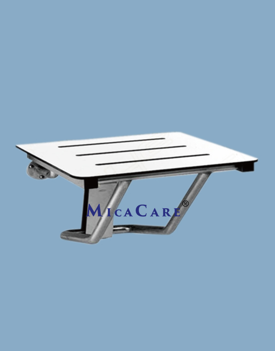 Compact Wall-Mounted Bath Seat with Durable Stainless Steel Frame