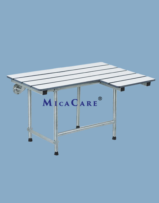 Versatile Shower Seat with Secure Wall Support and Free-Standing Legs