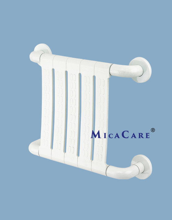 Ergonomic White Toilet Back Support with Grip Technology