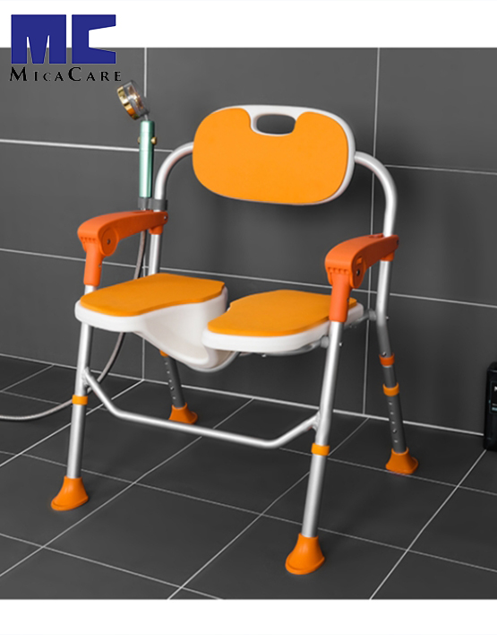 Ergonomic Adjustable Folding Shower Chair for Ultimate Comfort - Image 3