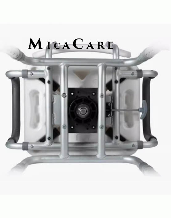 Versatile Adjustable-Height Shower Chair with Colorful Swivel Design - Image 3