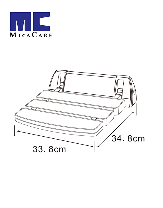 Durable Wall-Mounted Bath Seat for Enhanced Safety and Comfort - Image 4