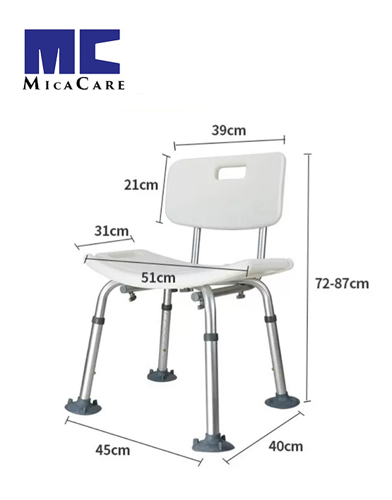 Ergonomic Adjustable Height Shower Chair for Ultimate Comfort - Image 3