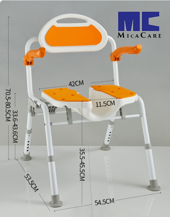 Ergonomic Adjustable Folding Shower Chair for Ultimate Comfort - Image 4