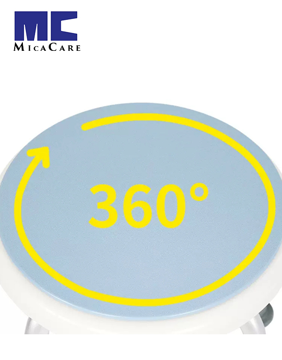 Ergonomic Swivel Commode Chair with Adjustable Height Features - Image 4