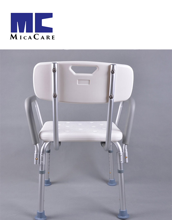 Durable Aluminium Frame Shower Seat with Anti-Slip Design - Image 5