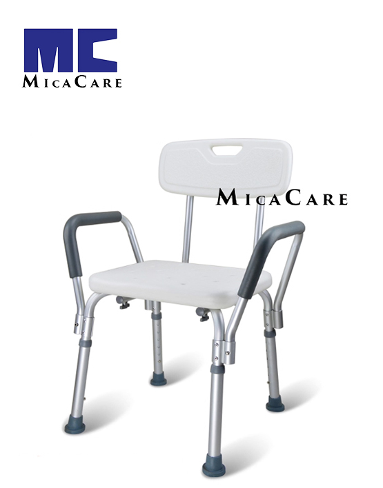 Durable Aluminium Frame Shower Seat with Anti-Slip Design - Image 3