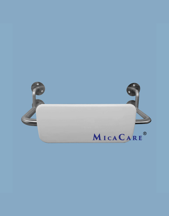 Premium Wall-Mounted Toilet Back Rest with Steel Armrests for Comfort