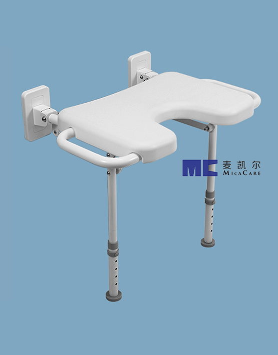 Premium Fold-up Shower Bench Wall-Mounted Design for Safety and Convenience