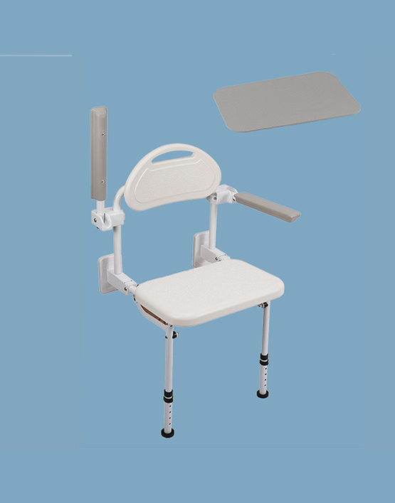 Comfortable Indoor Folding Seat with Stable Floor Bracket