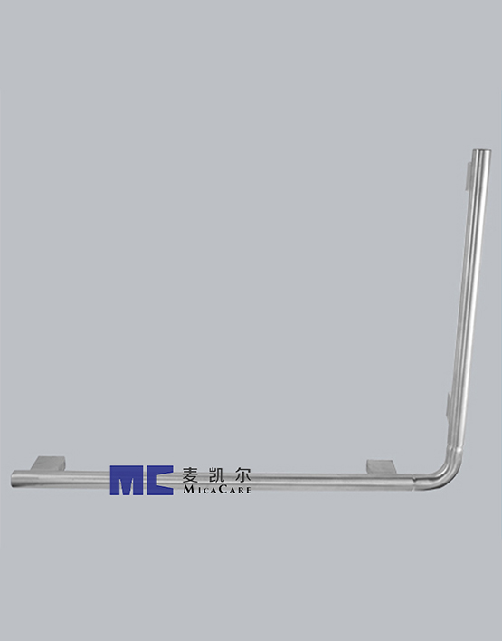 Stylish L-Shaped Safety Grab Bar in Elegant Satin Finish