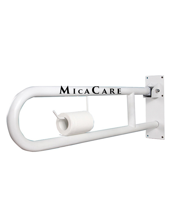 24-Inch Flip-up Safety Grab Bar for Bathroom Stability