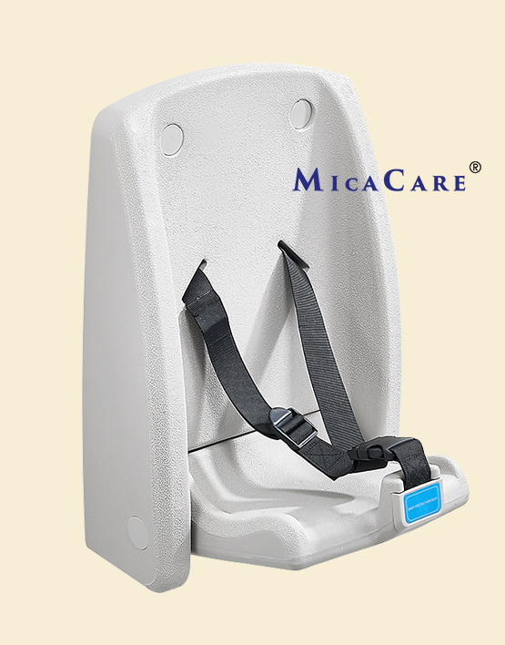 Baby Changing Table Compact Vertical Design HDPE Surface