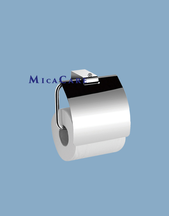 Contemporary Stainless Steel Toilet Paper Holder with Stylish Cover