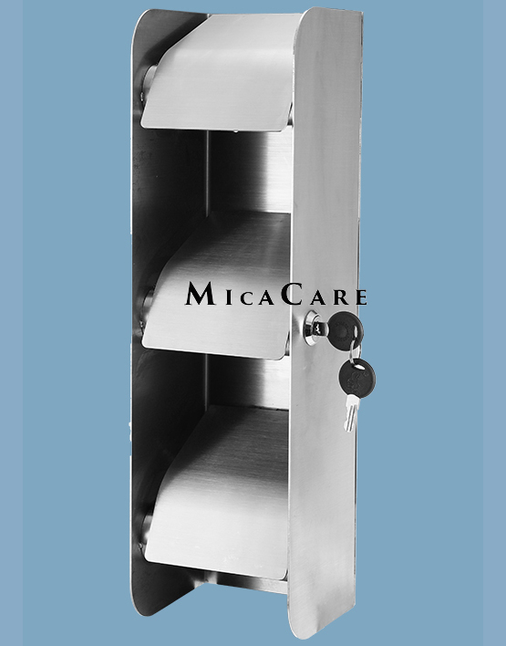 Premium Stainless Steel Toilet Paper Dispenser with Lockable Feature