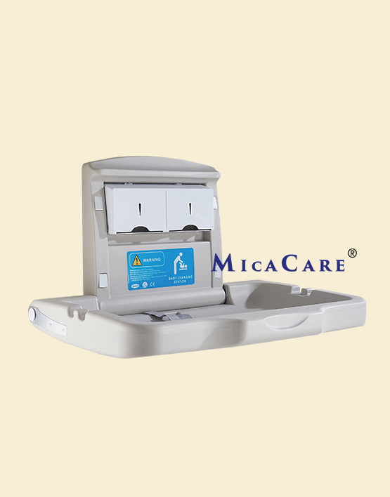 Wall Mounted Baby Changing Station Dispenser Safety Belt for Full Security