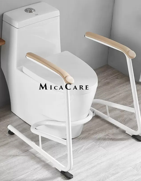 Adjustable 25-Inch Free Standing Toilet Safety Rail for Elderly & Seniors - Image 2