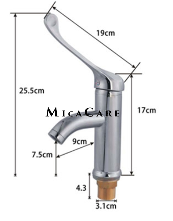 Stylish Cold Water Basin Faucet with Extended Handle Design - Image 4