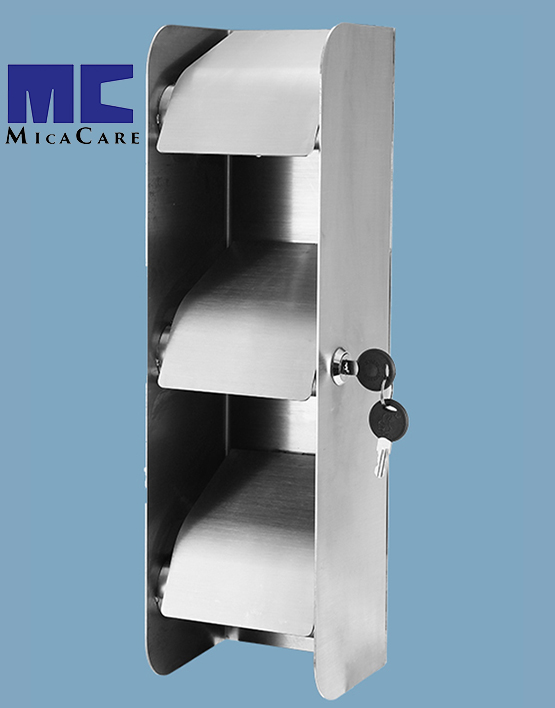 Premium Stainless Steel Toilet Paper Dispenser with Lockable Feature - Image 3