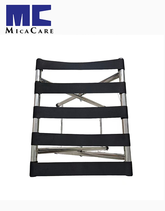 Heavy-Duty Folding Luggage Rack with Nylon Straps - Premium Stainless Steel Frame - Image 5