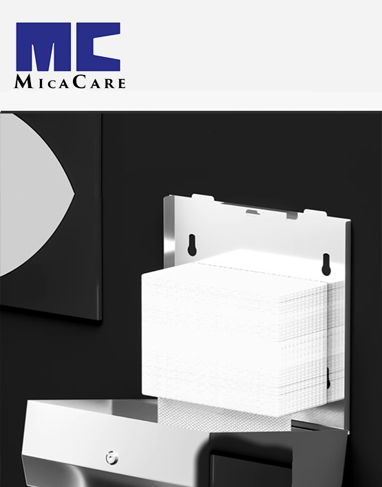 Secure & Hygienic Z-Fold Tissue Dispenser - Stainless Steel with Key Lock - Image 6