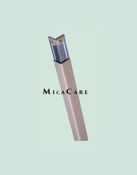 90° corner guard with 51mm wings and aluminum retainer