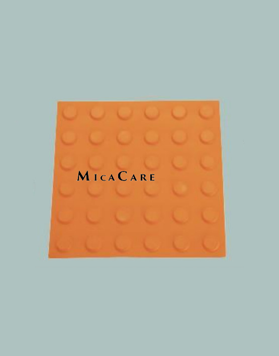 Plastic tactile indicator plate