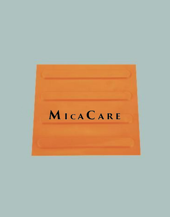 Plastic tactile indicator plate