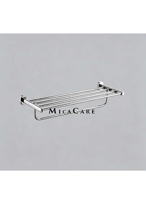 Matte Black Wall Mount Double Layer Bathroom Towel Rack - Image 3