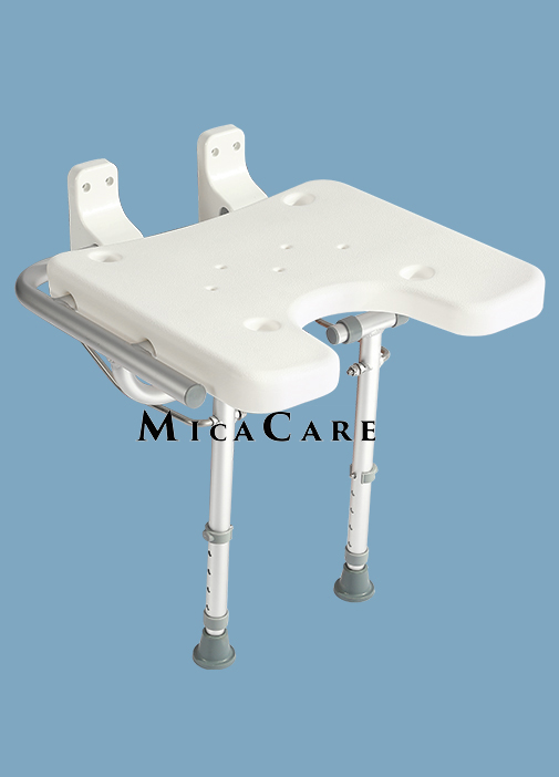 Adjustable Height Non-Slip Shower Safety Seat for Elderly & Disabled People
