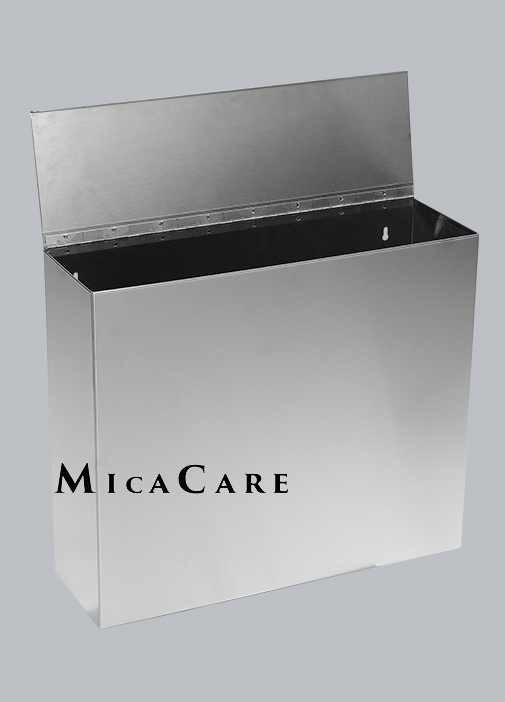 Wall Mounted Rustproof 304 Stainless Steel Restroom Trash Bin