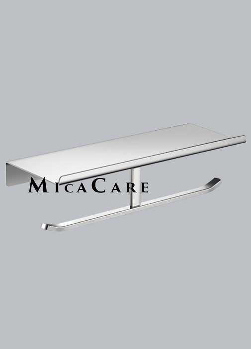 Wall Mount 304 Stainless Steel Paper Dispenser with 2 Hooks