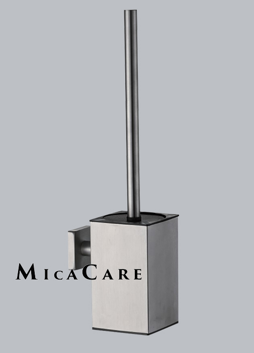 Elegant Wall-Mounted Toilet Brush with Holder Set