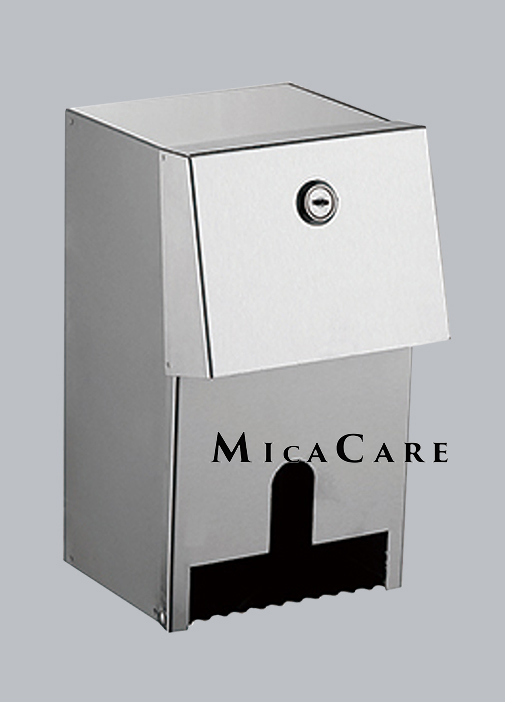 Stainless Steel Lockable Double Toilet Roll Dispenser for Public Restroom