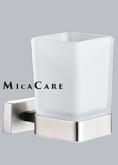 Modern Wall Mount Square Bathroom Tumbler Holder