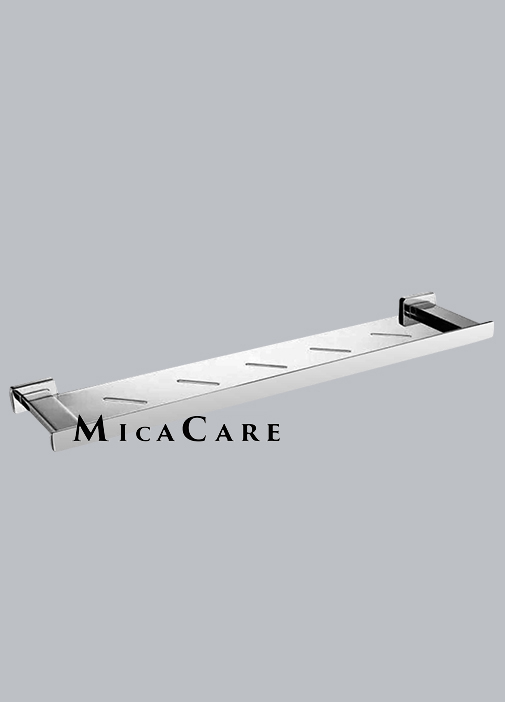 Durable SS304 Wall Mount Bathroom Shelf with Drainage Design