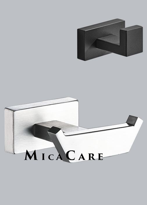 Stylish Wall Mount Stainless Steel Bathroom Hook Rack
