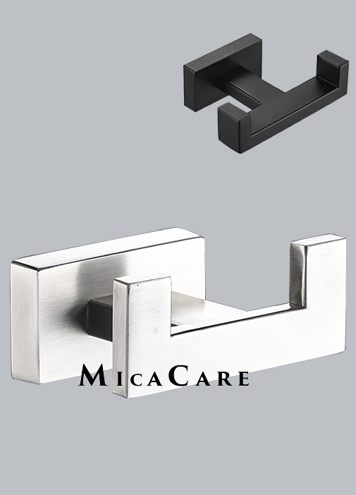 Concealed Mount SS304 Chrome Double Utility Bathroom Hook