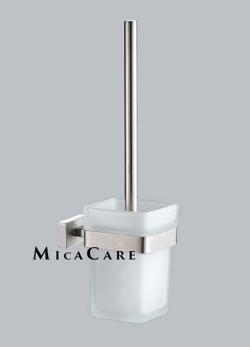 Stylish Wall Mount Chrome Bathroom Toilet Brush Holder