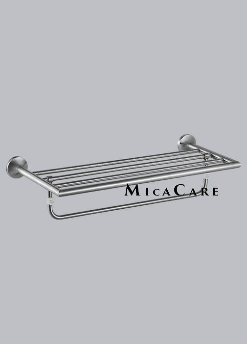 Sleek Wall-Hung 304 Stainless Steel Towel Bar for Bathroom