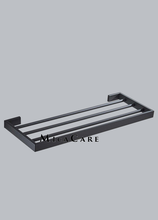 Wall Mounted Matt Black 304 Stainless Steel Multi Bar Towel Rack