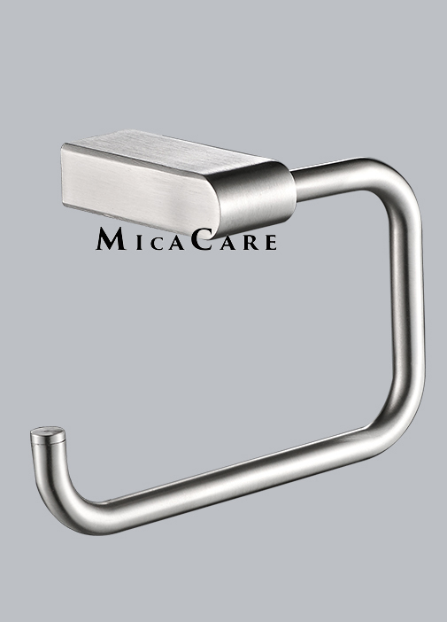Wall Mount Matte Black Toilet Paper Holder Modern Design