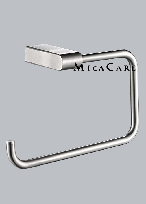 Wall Mount Polished Stainless Steel Open Loop Bathroom Towel Holder
