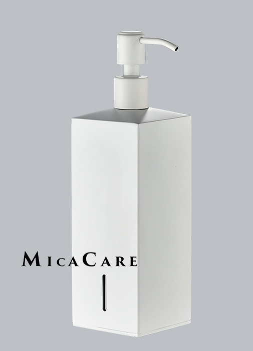 Square Bathroom Vanity Soap Dispenser with Visible Liquid Level Window