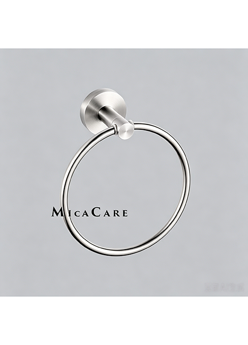 Elegant Stainless Steel Towel Ring for Bathroom - Image 3