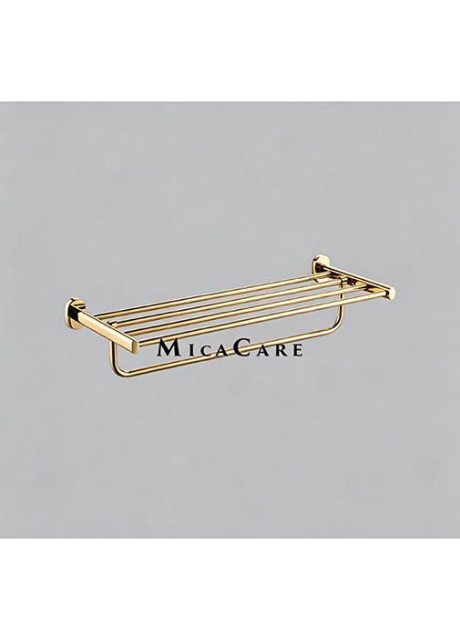 Matte Black Wall Mount Double Layer Bathroom Towel Rack - Image 4